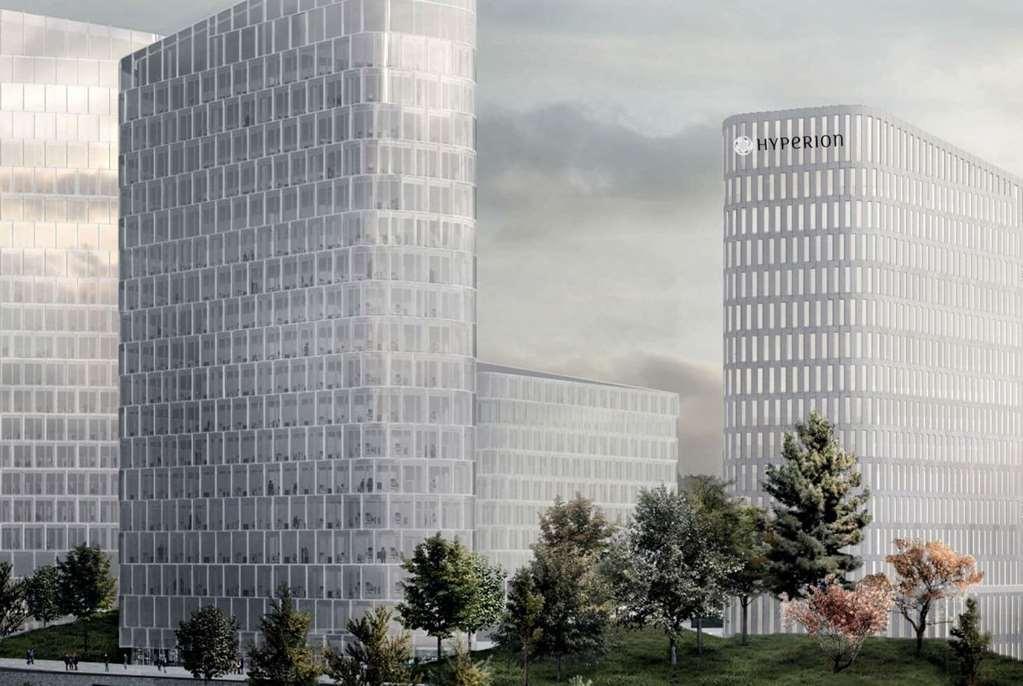 ไฮเปเรียน โฮเต็ล มึนเชิน Hotel มิวนิก ภายนอก รูปภาพ The proposed complex